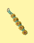 Yellow Macrame Wristlet
