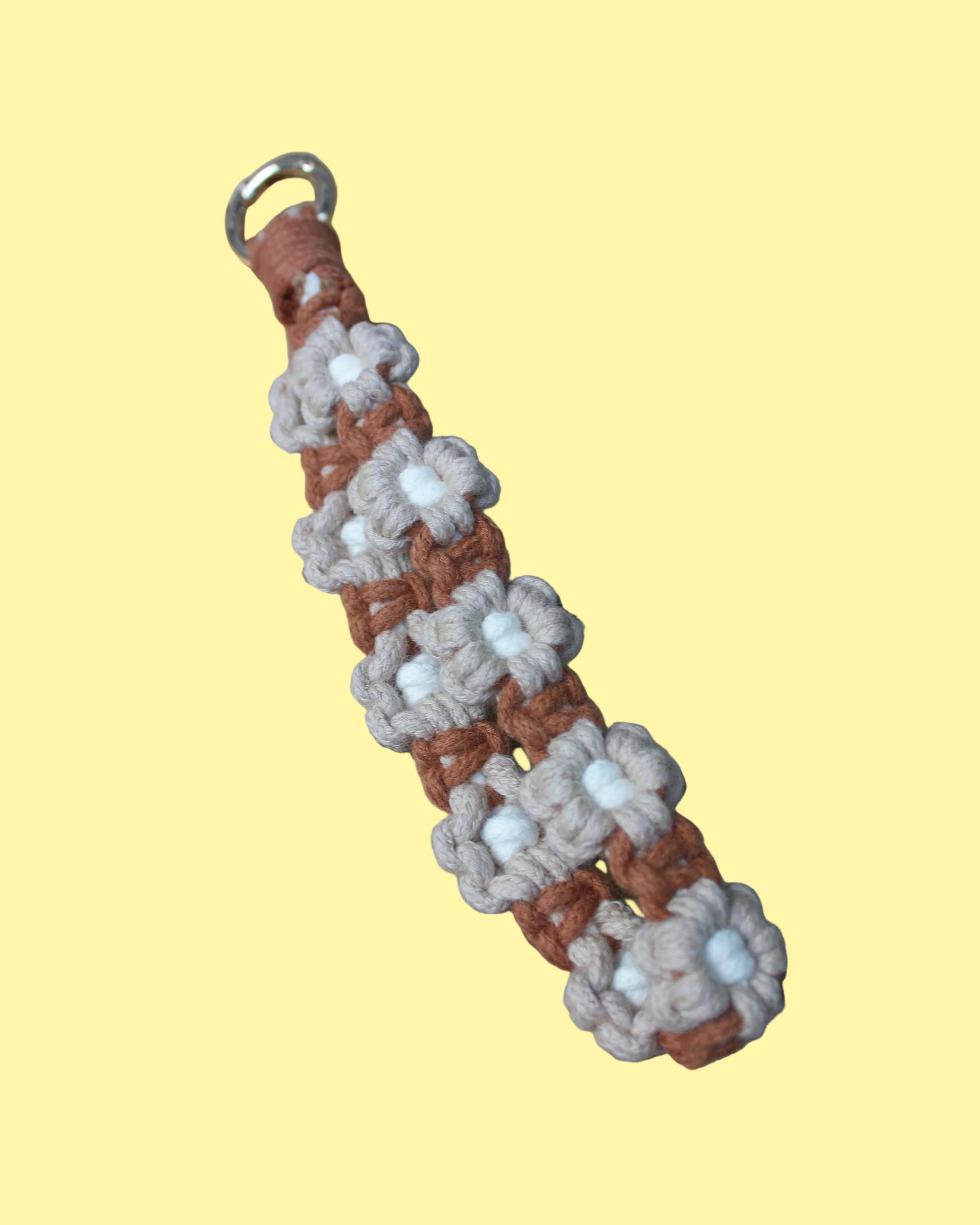Rust Macrame Wristlet