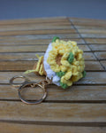 Sunflower Crochet Bouquet Keychain