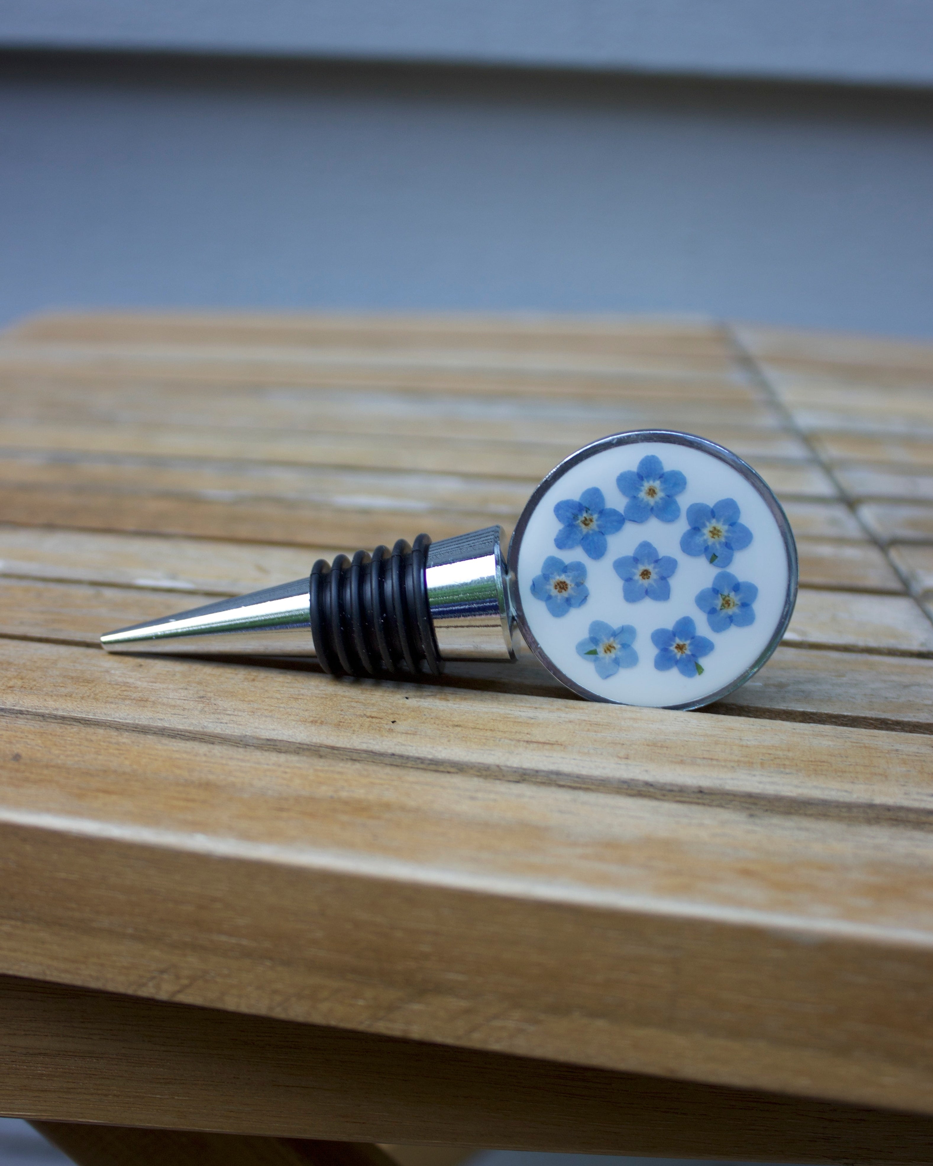 Forget-me-not Wine Stopper