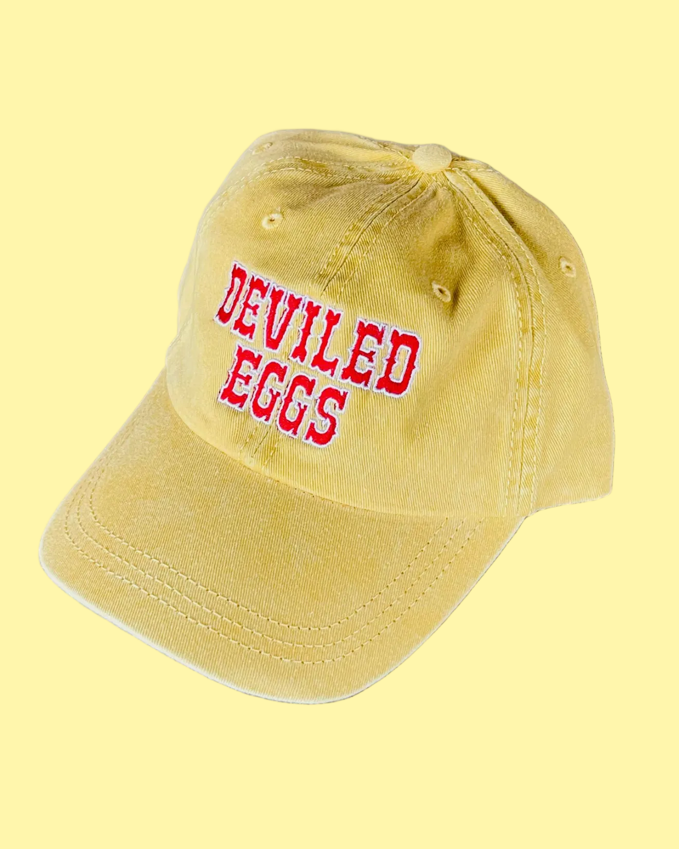 Deviled Eggs Embroidered Hat