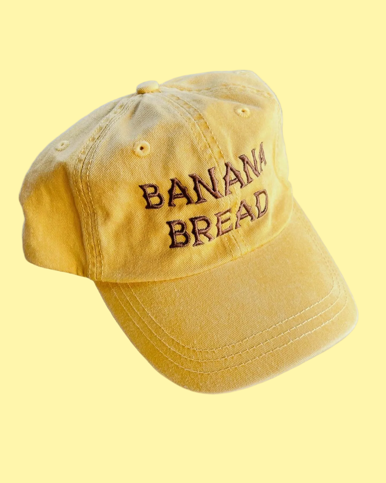 Banana Bread Embroidered Hat