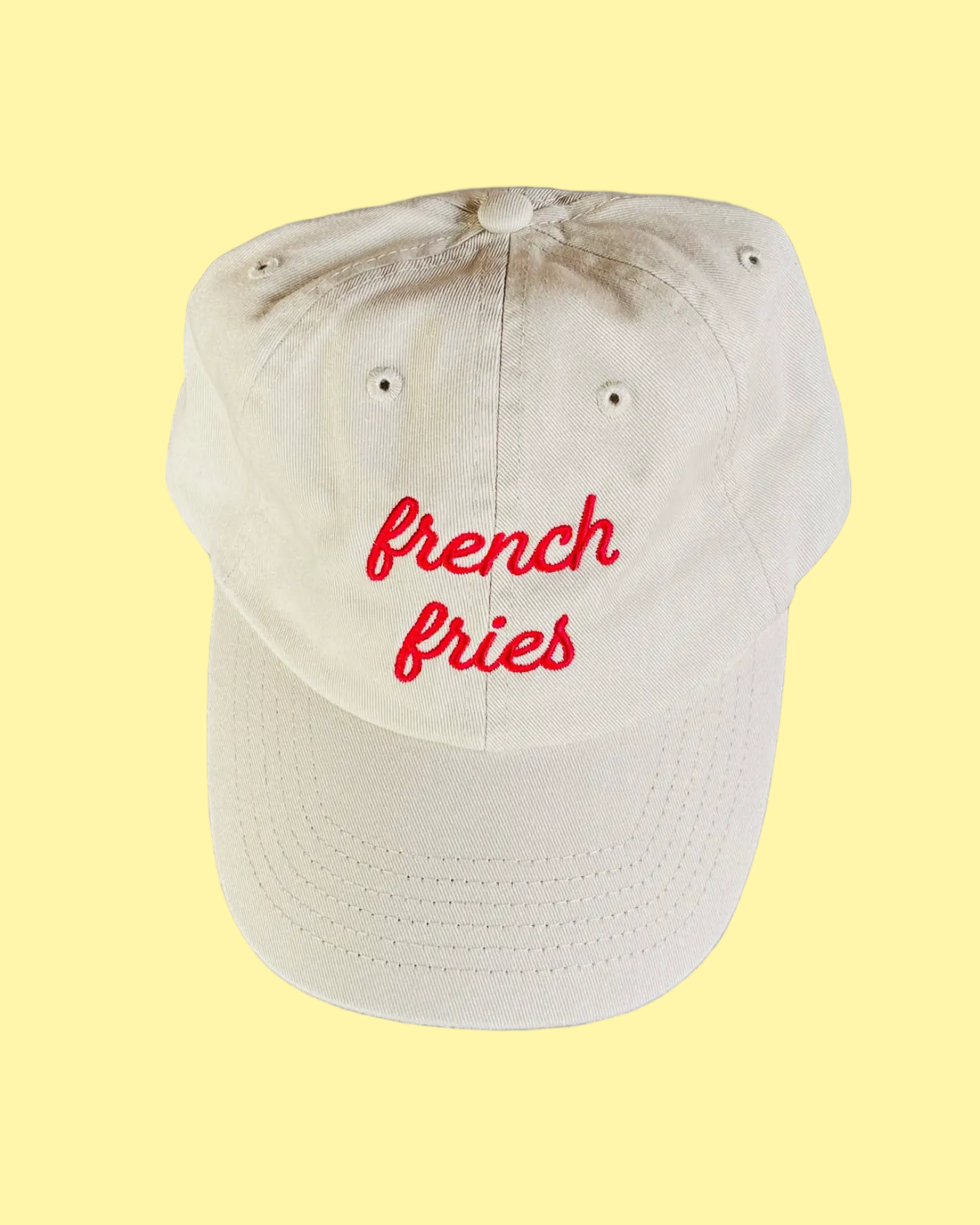 French Fries Embroidered Hat