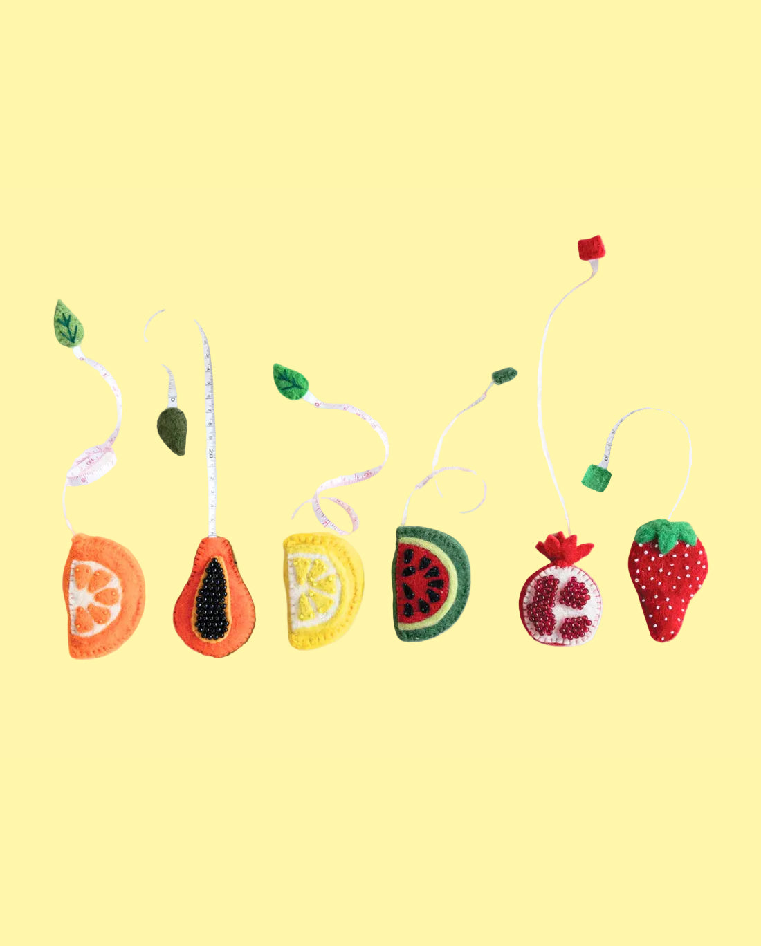 Mystery Fruit Felt Tape Measure