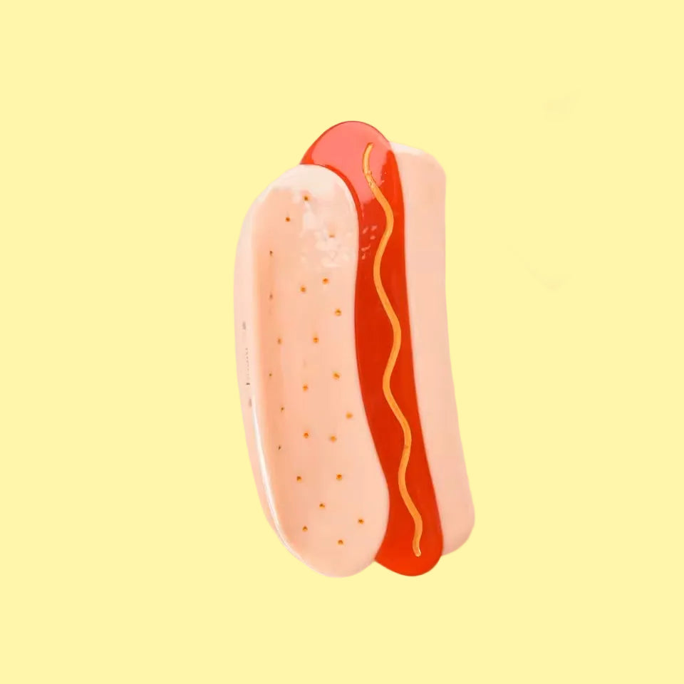Hot Dog Hair Claw Clip