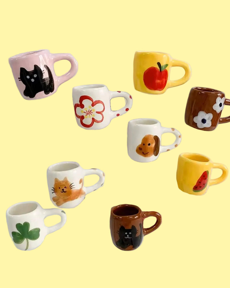 Mystery Mini Ceramic Mug Magnets