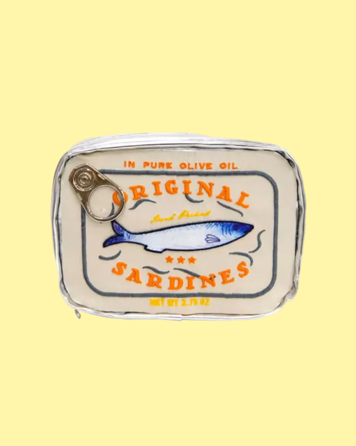 Embroidered Sardine Pouch