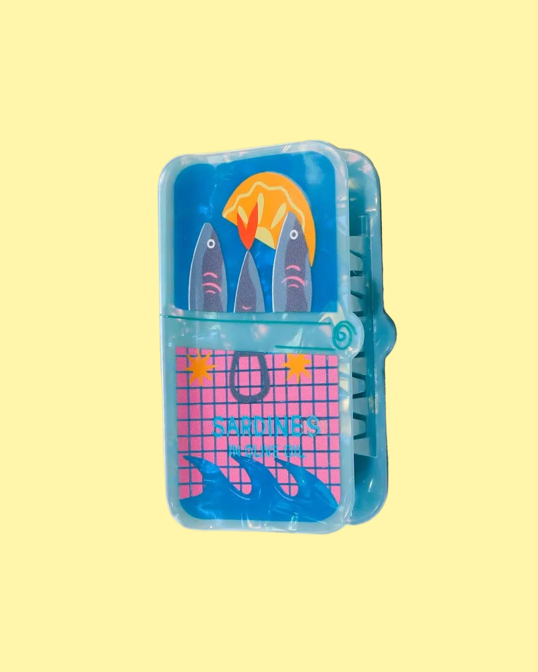Sardine Can Hair Claw Clip