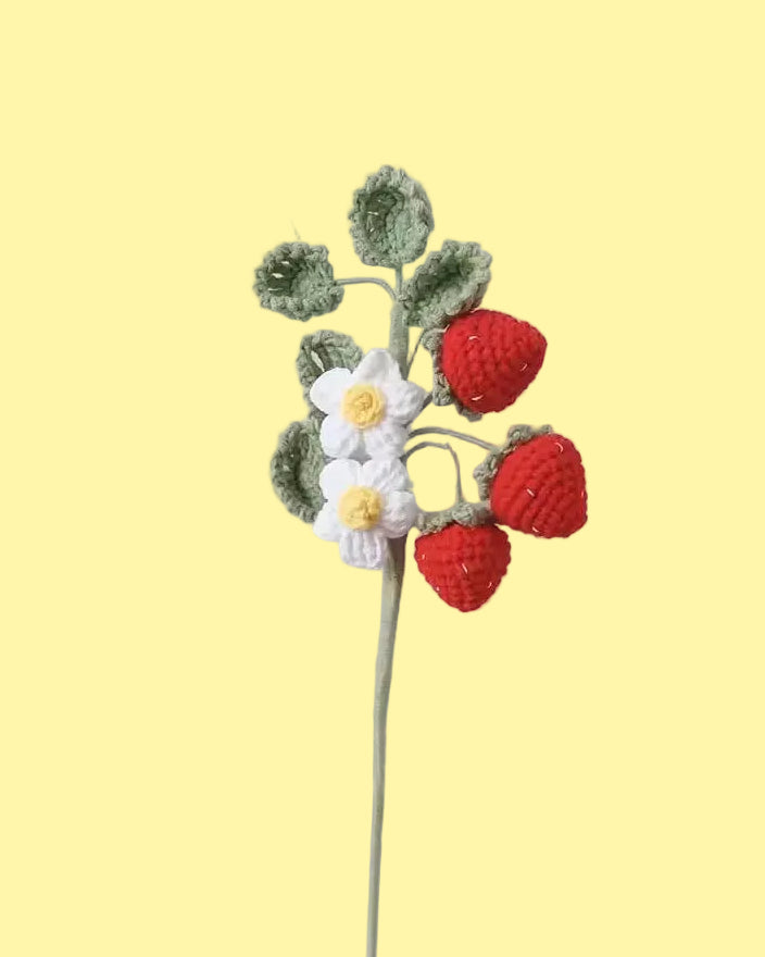 Crochet Strawberry Stem